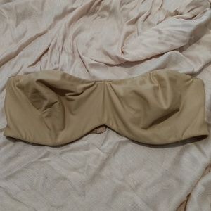 Lilyette unlined nude strapless bra